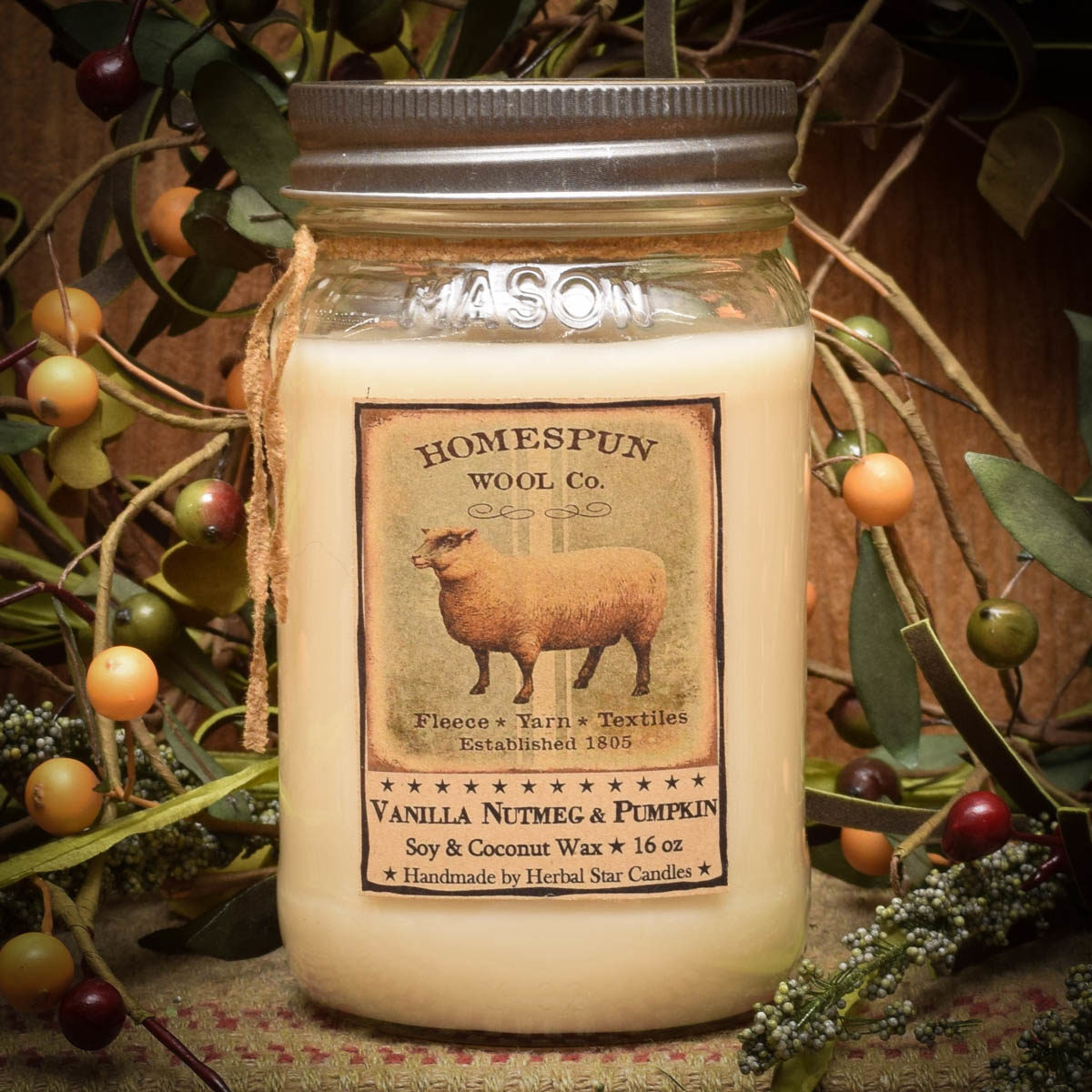 Sheep 16 oz Jar Candle