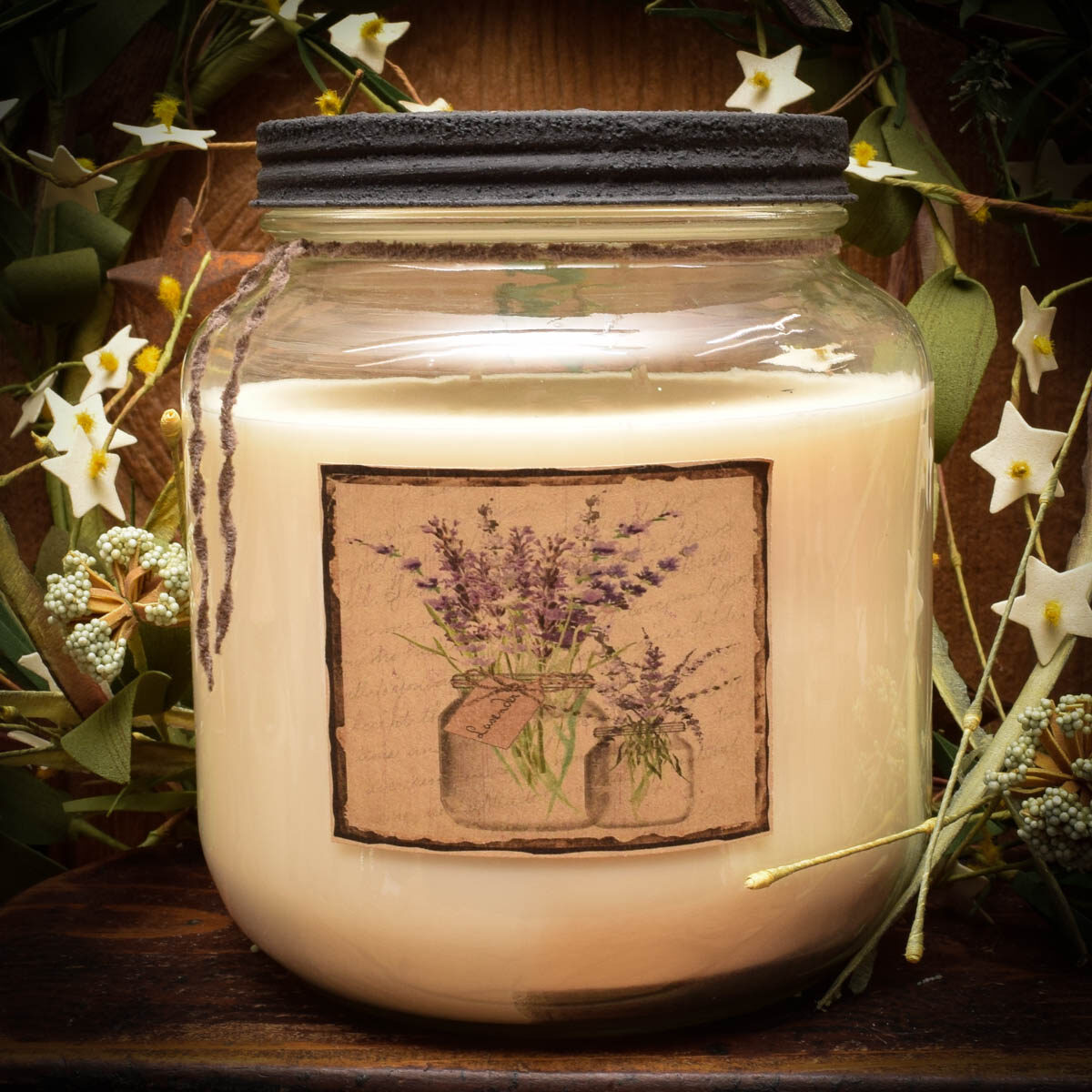 Lavender Clove and vanilla 64 oz jar candle