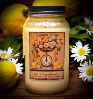 Lemon Daisy Mason Jar Candle - 24 oz