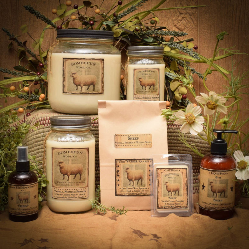 Sheep Collection Herbal Star Candles