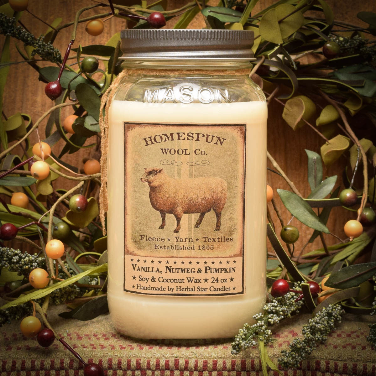 Sheep 24 oz Jar Candle