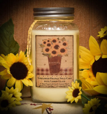 Sunflower 24 oz jar candle