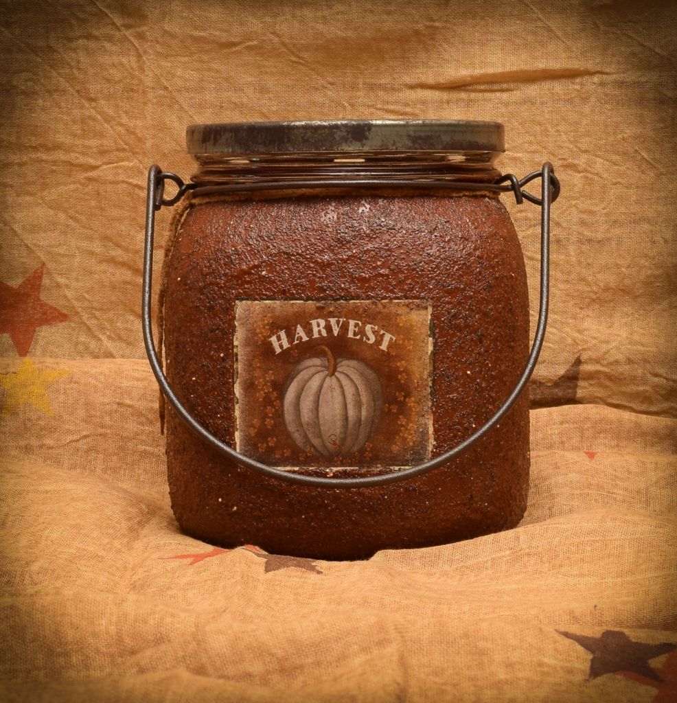 Harvest Handle Jar Candle Herbal Star Candles