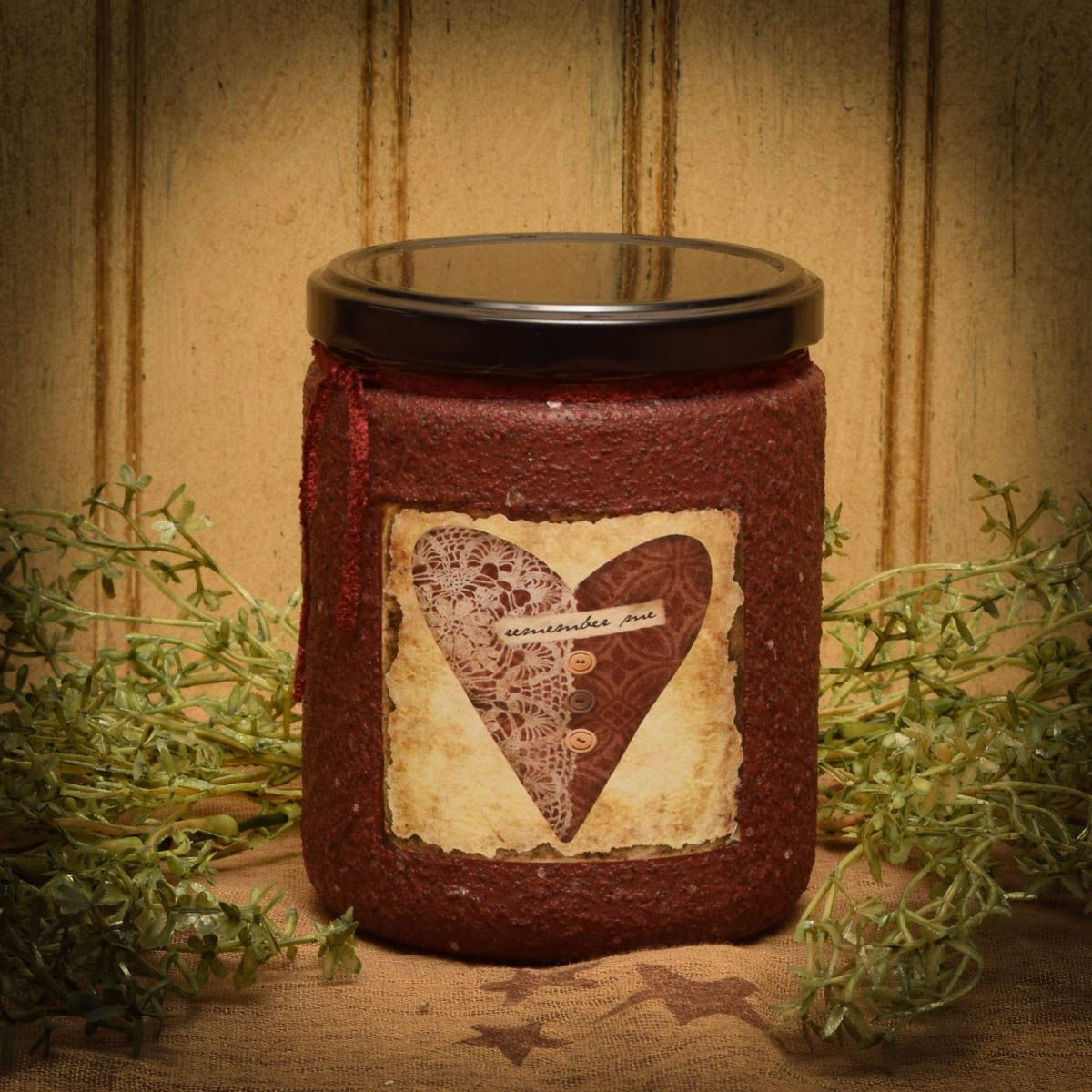 Remember Me Jar Candle 16 oz Herbal Star Candles