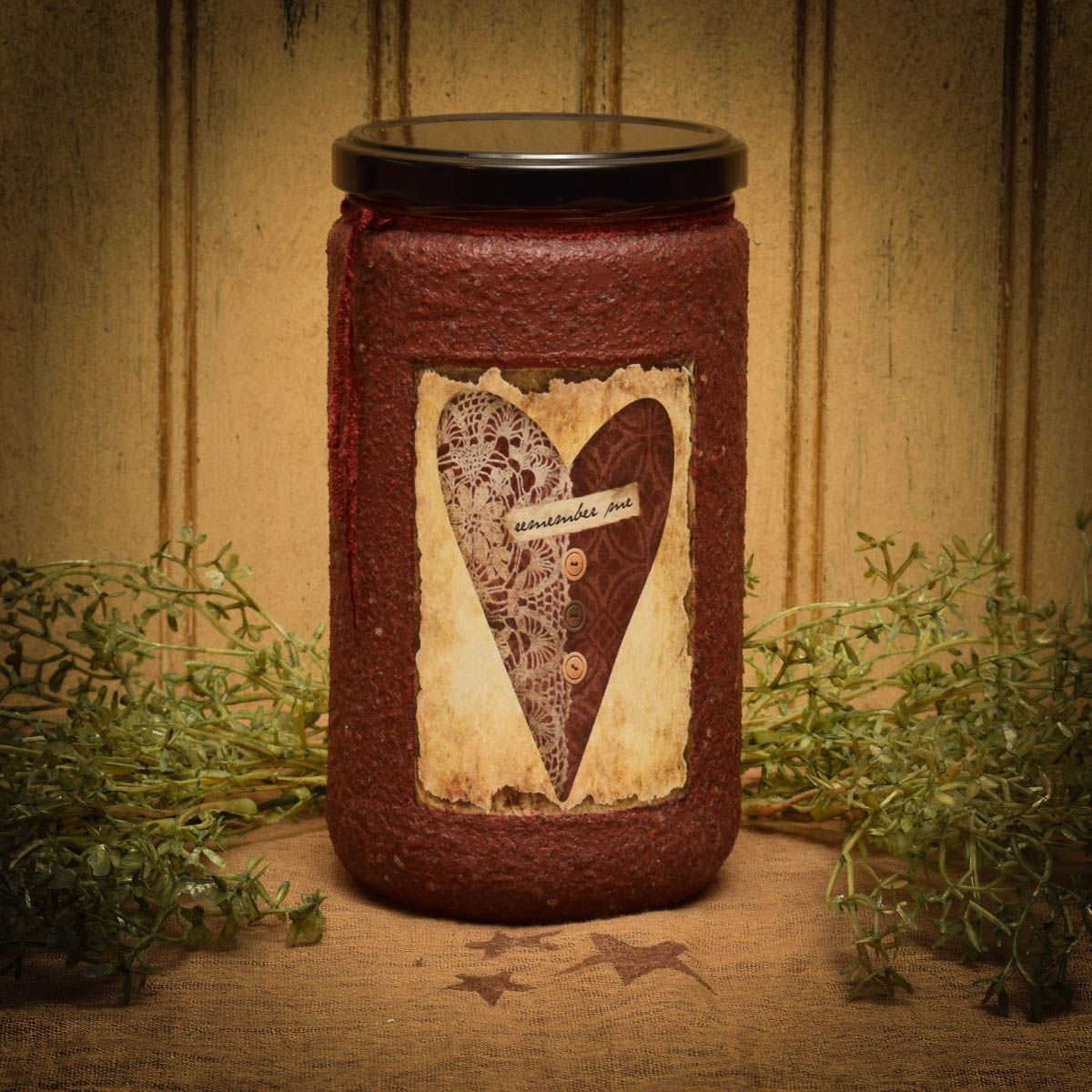 Remember Me Jar Candle 24 oz Herbal Star Candles