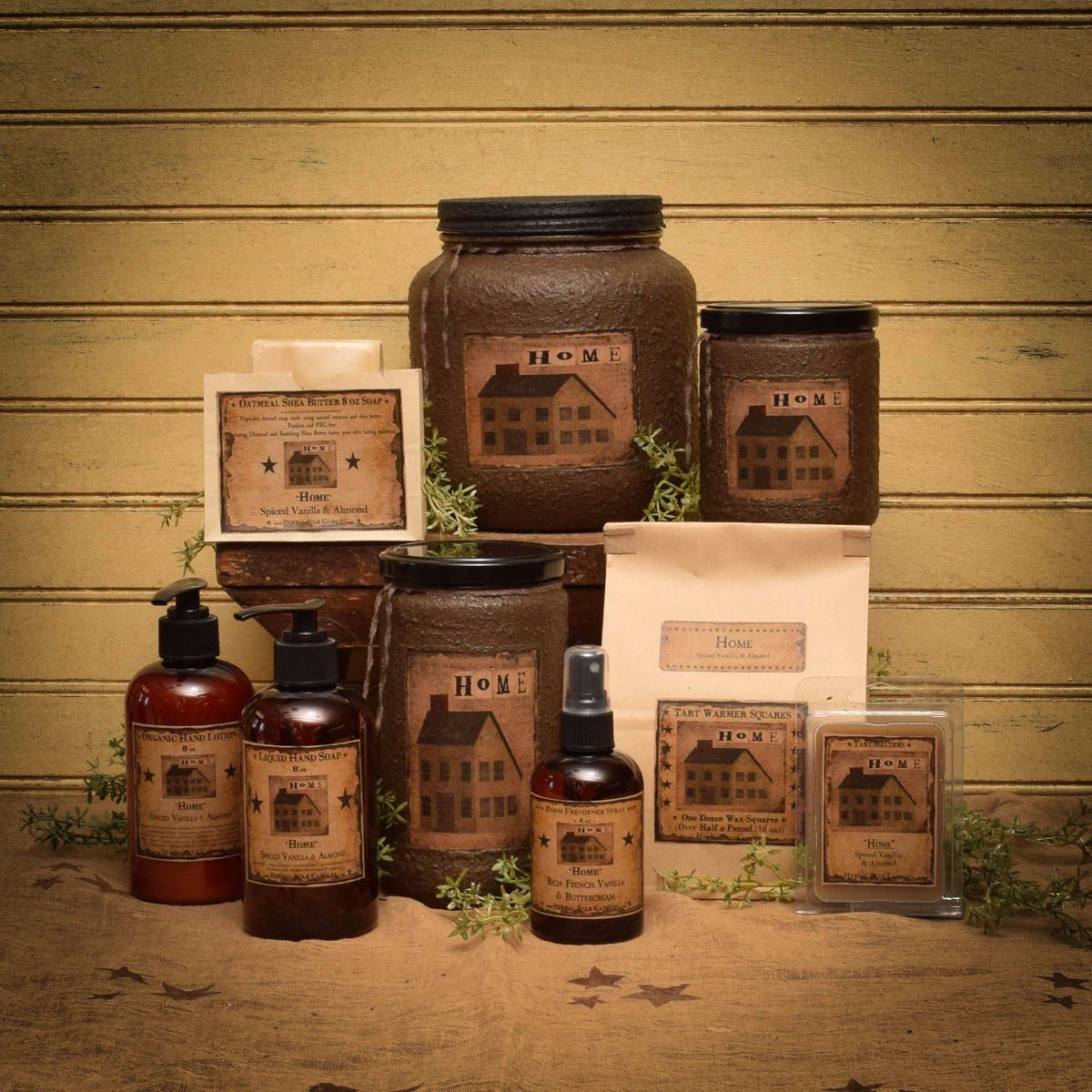 Home Collection Herbal Star Candles