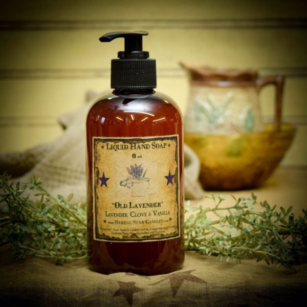 old fashioned lavender 8 oz liquid hand soap