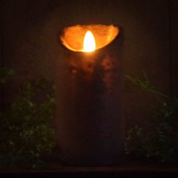 3x6 Real Look Timer Glowing in primitive brown
