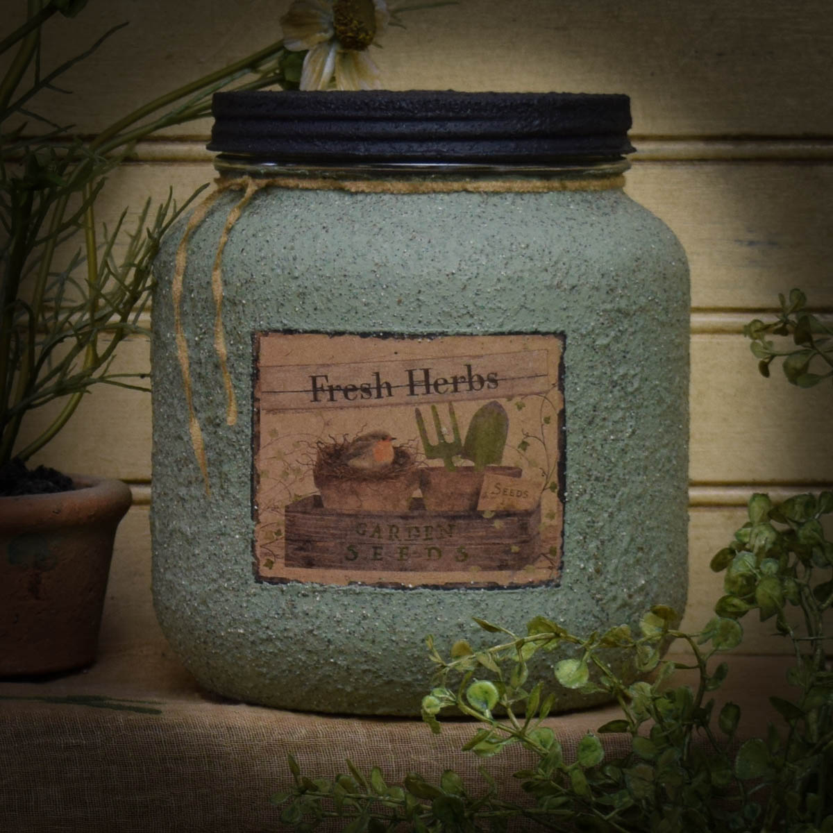 Fresh Herbs Jar Candle 64 oz Herbal Star Candles