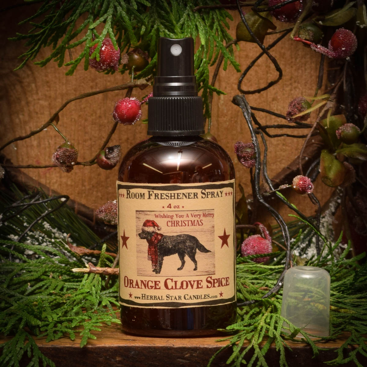 Orange Clove and Spices Room Spray4 oz Herbal Star Candles