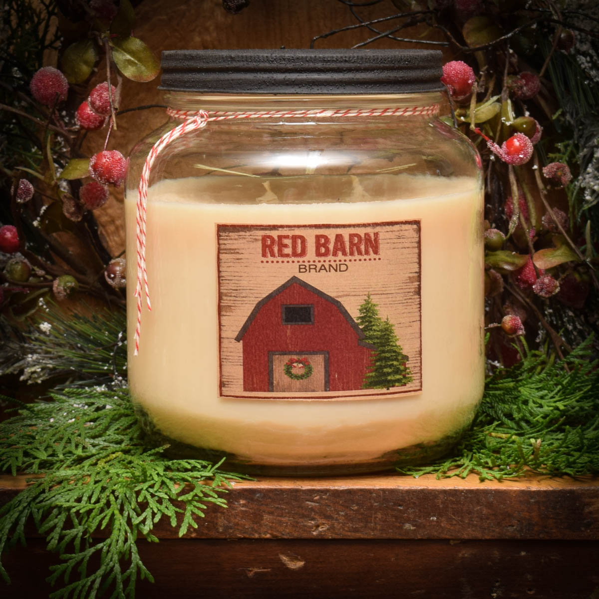 HomeMade Gingerbread 64 oz Jar Candle Herbal Star Candles