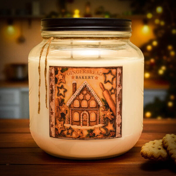 Homemade Gingerbread Candle – 64 oz Half Gallon Jar