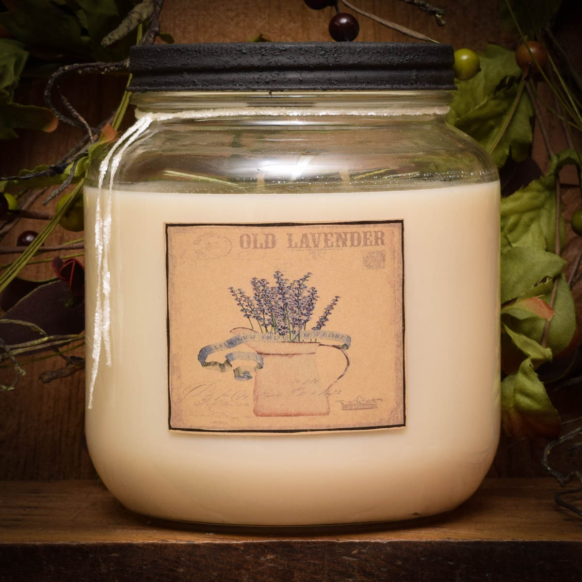 Old Lavender Jar Candle 64 oz Herbal Star Candles