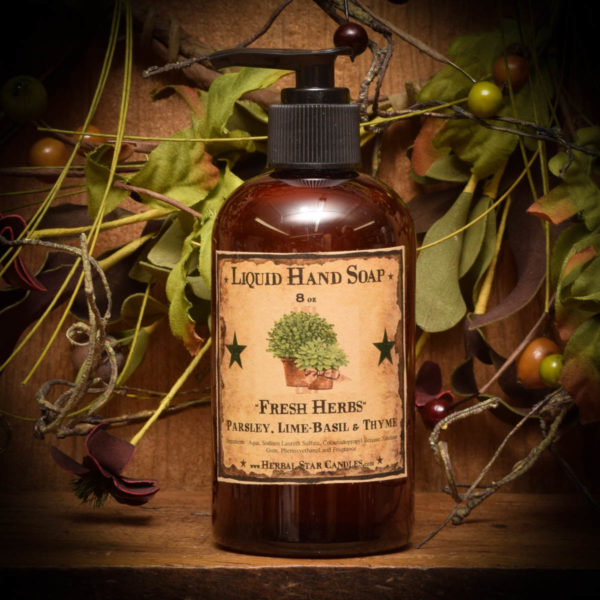 fresh herbs liquid soap