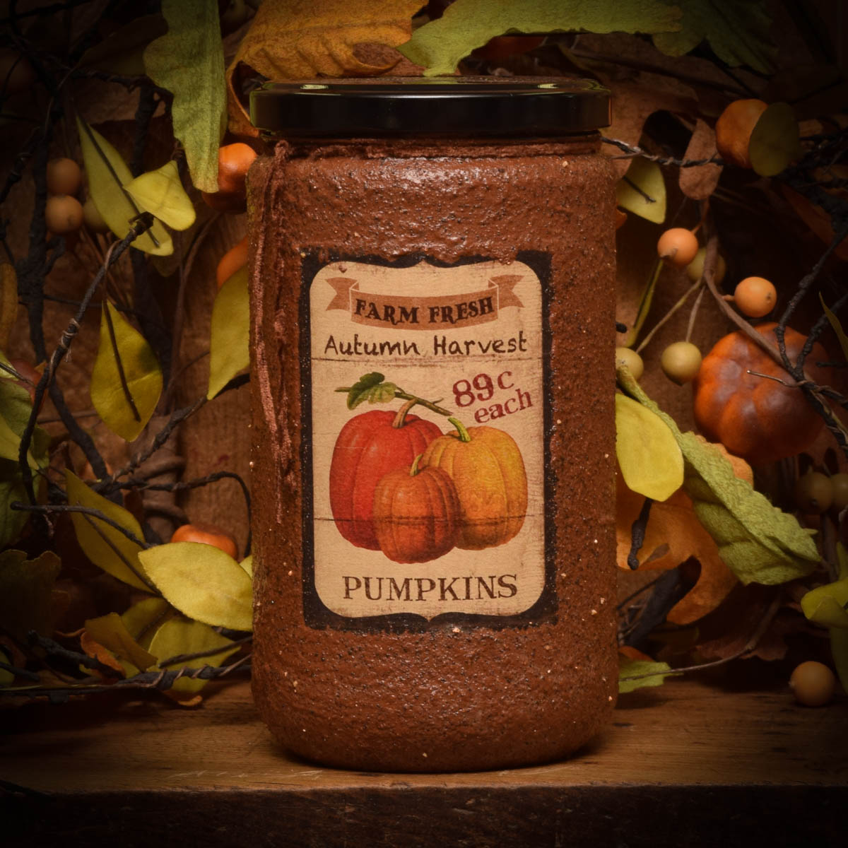 Harvest Jar Candle24 oz Herbal Star Candles