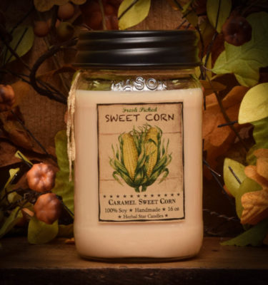 Caramel Sweet Corn 16 oz jar candle