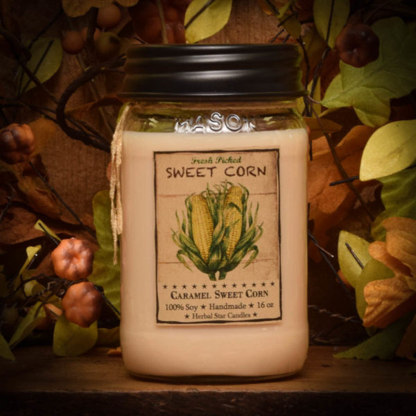 Caramel Sweet Corn 16 oz jar candle