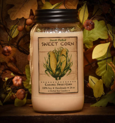 Caramel Sweet Corn 24 oz jar candle