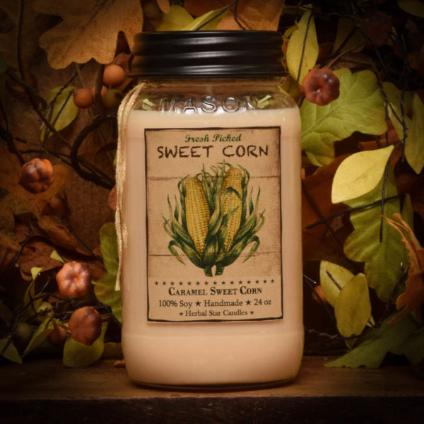 Caramel Sweet Corn 24 oz jar candle