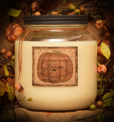 Pumpkin Star Patch 64 oz Jar Candle
