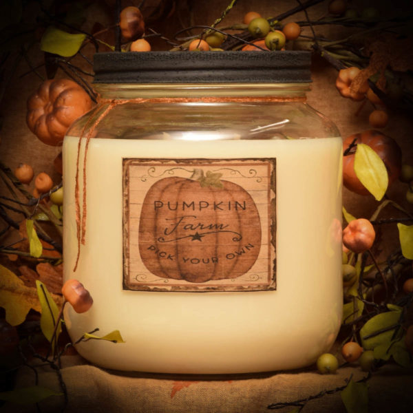 Pumpkin Star Patch 64 oz Jar Candle