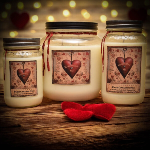 Remember Me Valentine's Day jar candles