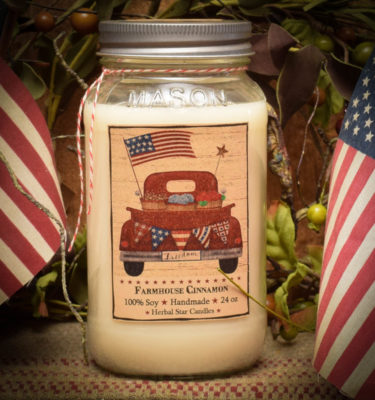 Farmhouse Cinnamon 24 oz jar candle