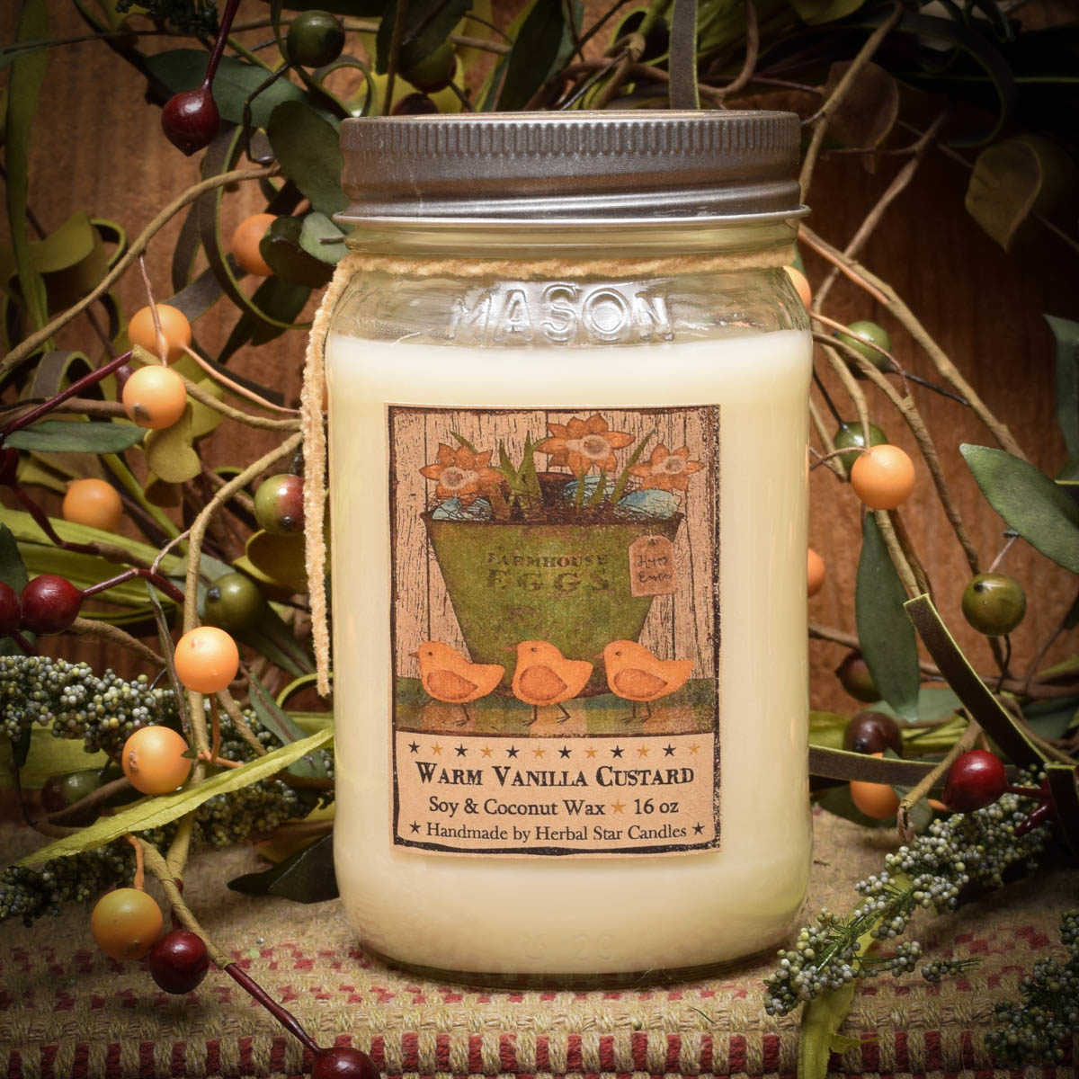 Vanilla Custard/My Peeps 16 oz Jar Candle