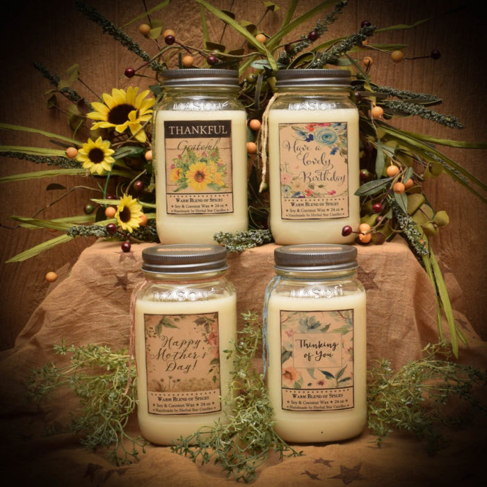 Send a Scentiment Scent Collection Herbal Star Candles