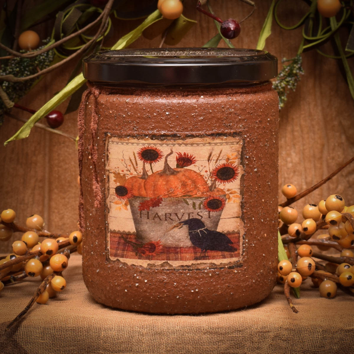 Harvest Jar Candle16 oz Herbal Star Candles