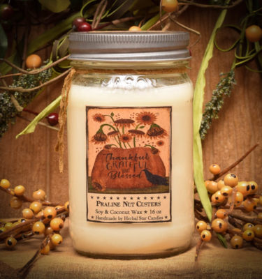 Praline Nut Cluster 16 oz jar candle