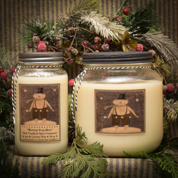 Winter Star Dust candles
