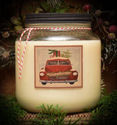 Olde Holiday Glow Mason Jar-64 oz