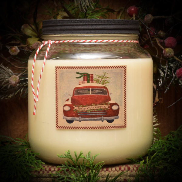 Olde Holiday Glow Mason Jar-64 oz