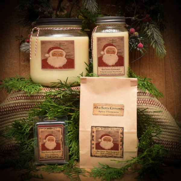 Old Santa Cinnamon Mason Jar Candle Collection