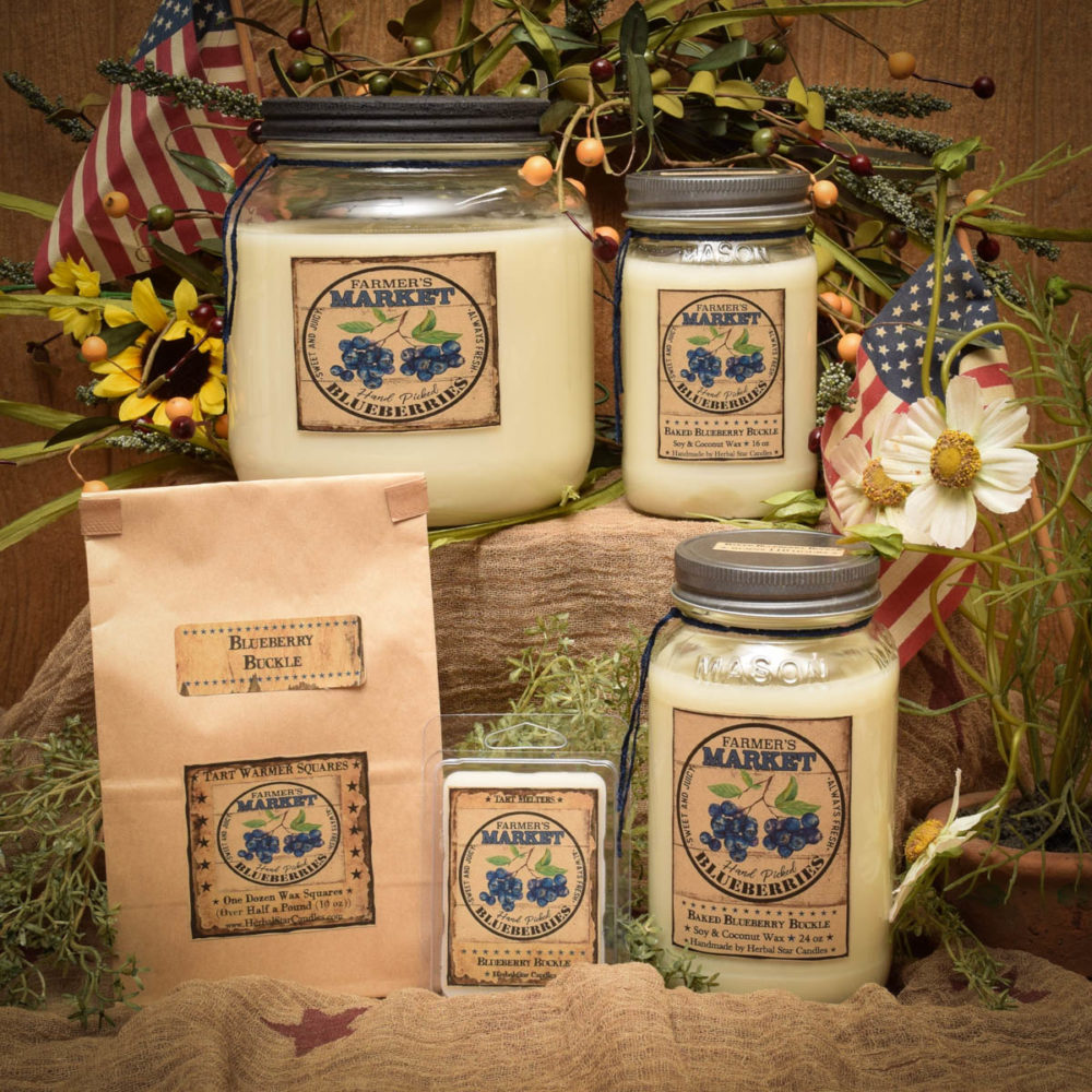 Blueberry Buckle Star Tart Melter4 oz Herbal Star Candles