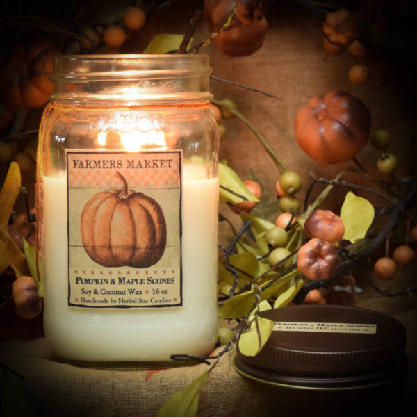 Pumpkin Maple Scones 16 oz Burning Jar
