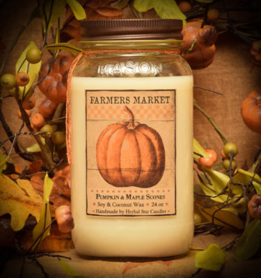 Pumpkin Maple Scones 24 oz Jar Candle