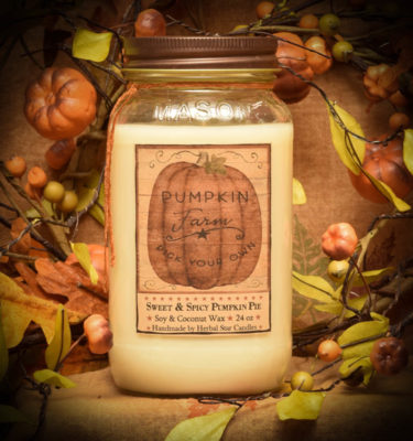 Pumpkin Star Patch 24 oz jar candle