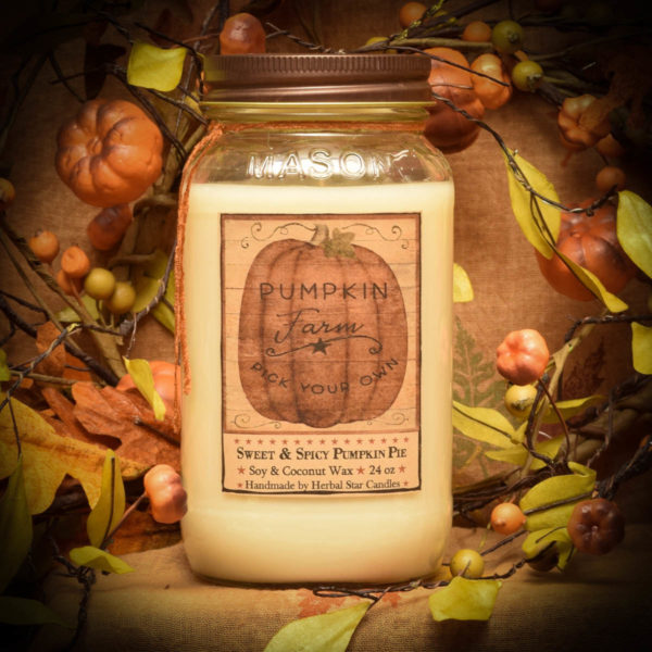 Pumpkin Star Patch 24 oz jar candle