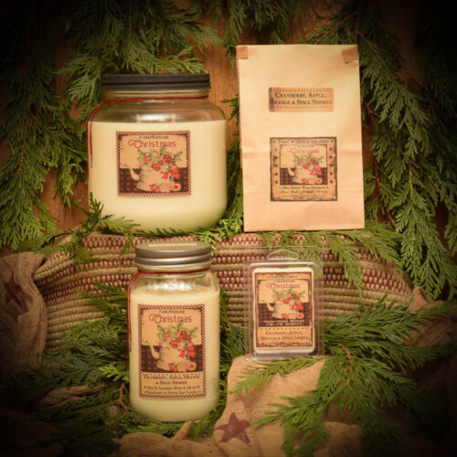 Cranberry Spice Simmer Mason Jar Candle24 oz Herbal Star Candles