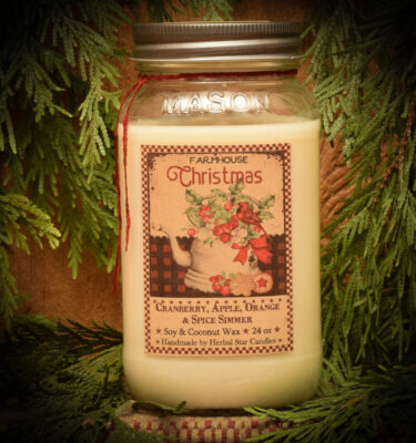 Cranberry Spice Simmer 24 oz jar candle