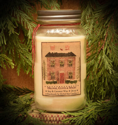 Orange & Clove 24 oz jar candle