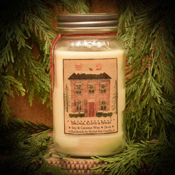 Orange & Clove 24 oz jar candle