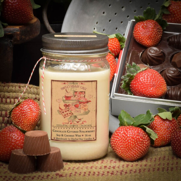 Chocolate Covered Strawberry 16 oz Jar candle
