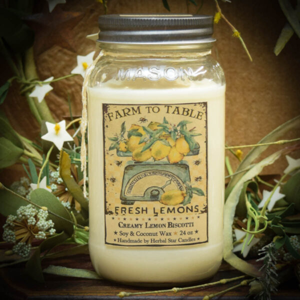 Lemon Daisy 24 oz Jar