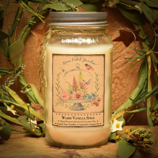 Warm Vanilla Spice 24 oz jar candle