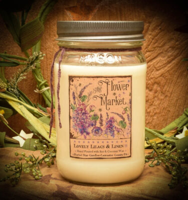 Lovely Lilacs and Linen 16 oz jar candle