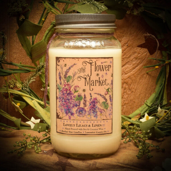 Lovely Lilacs and Linen 24 oz jar candle