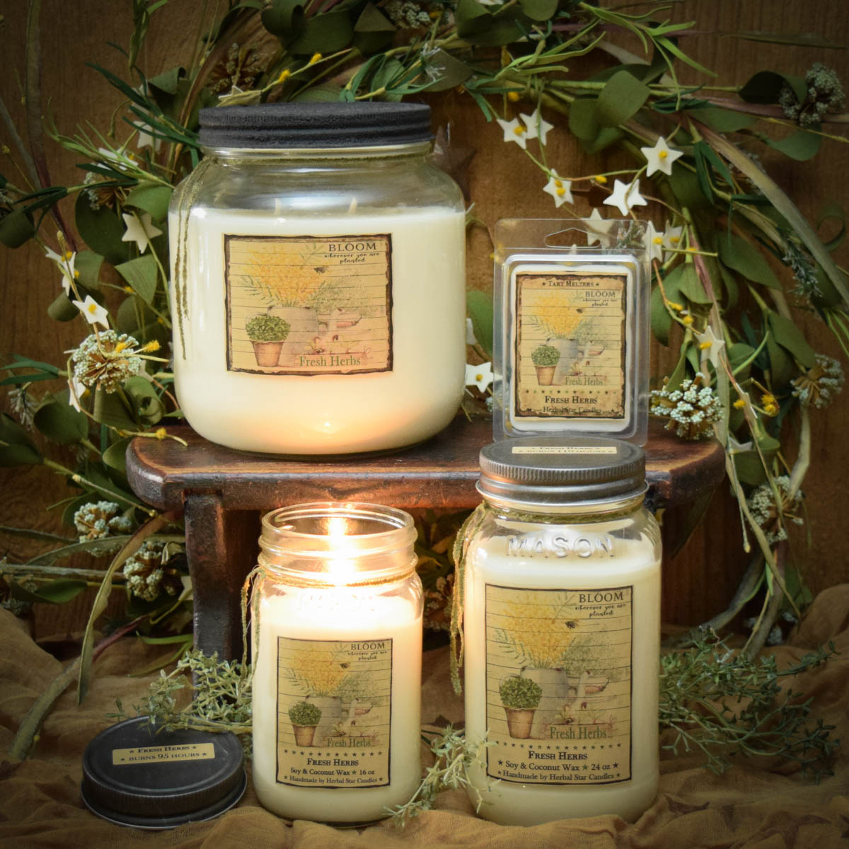 Autumn Leaves 16 oz Mason Jar candle – Farmhouse Candle Company